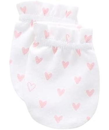 Cotton Scratch Mittens 5-Pack for Newborn Baby Boys & Girls 0-6 Months - Pink - Buy Online on GoSupps.com