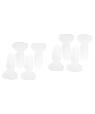 NOLITOY 4 Pairs Follow up Womens Insoles Silicone Heel Protector Insoles for Heels Shoe Liners for Women with Adhesive Silicon Heel Pad High Heel Grips Gel Women's Cushion Self-Adhesive