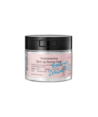 INTERMISSION Rest-Up Serum Pads Gentle Daily Calming Facial Pads with Niacinamide & Centella Lightweight Hydration for Sensitive Skin Multi-Use Toner Pads for Face 60 Pads