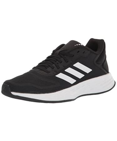 adidas Unisex-Child Duramo 10 Running Shoe Big Kid (8-12 Years) 4 Big Kid Black/White/Black