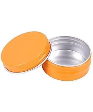 empty jars with lids cosmetic jar B0CL9KV58748 PC 10ml Blue Empty Round Aluminium Tins with Screw Lids Storage Jars Cosmetics Containers Pots with 6 Spatula (Color : Gold Size : 15ml) (Color : Oranj - Buy Online on GoSupps.com
