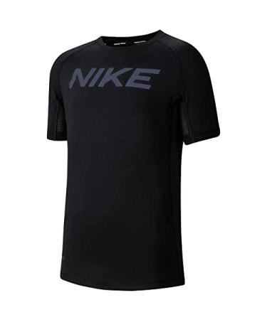 Nike Boys Pro Compression Tshirt Youth Size Large Black
