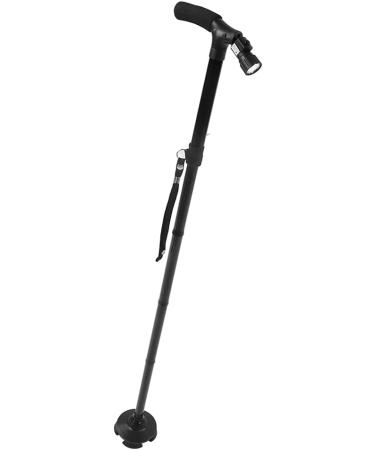 FHSRAEIP Elderly Crutches Height Adjustable Aluminum Alloy Canes with Flashlight Night Walking Walking Sticks for Outing/a - Buy Online on GoSupps.com