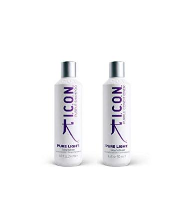 K.I.C.O.N. Pure Light Purple Shampoo & Conditioner DUO 8.5 oz. Made in USA