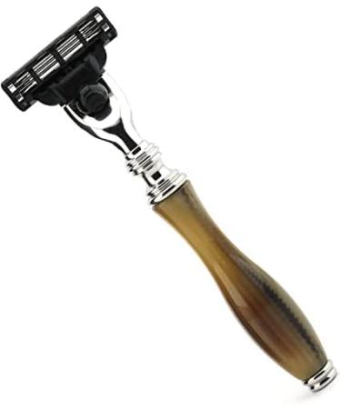 3-Edge Shaving Razor for Men - JagShaving | Premium Resin Handle International Shipping Available - Buy Online on GoSupps.com