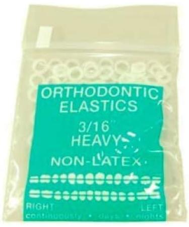 100-Pack Non Latex Orthodontic Elastic Bands 3/16 Inch - Ideal for Dreadlocks, Braids, and Top Knots - Buy Online on GoSupps.com