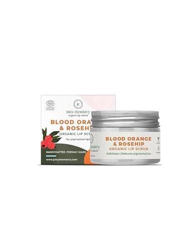 Blood Orange & Rosehip Lip Scrub 10g Gentle Exfoliating Treatment for Dark Lips
