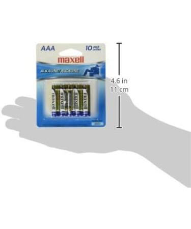 Maxell AAA Alkaline Battery 10-Pack | Long Lasting Reliable & High Compatibility - International Shipping - Buy Online on GoSupps.com