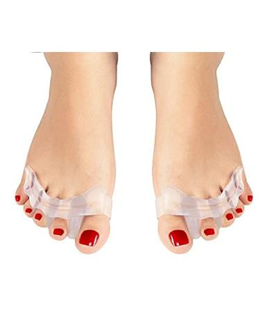 Haofy Silicone Gel Toe Spreader for Hallux Valgus & Hammer Toes Soft Separator for Claw Toes & Overlapping Toes - 1 Pair - Buy Online on GoSupps.com