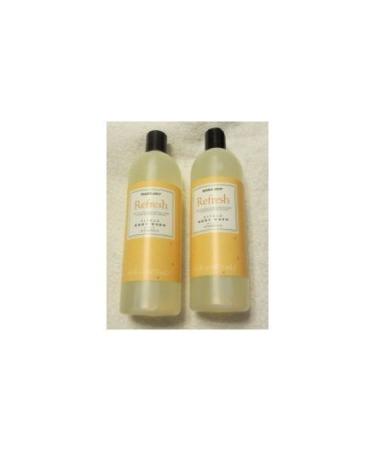 Trader Joe's Refresh Citrus Body Wash with Vitamin C - Cruelty Free (Two 16 Fl Oz Bottles)