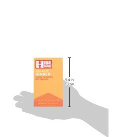 Equal Exchange Organic Ginger Herbal Tea - Caffeine Free, 20 Tea Bags (1.05 oz) - Buy Online on GoSupps.com