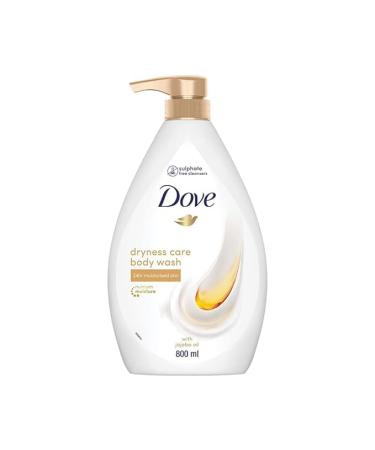 Dryness Care Bodywash infused with Jojoba Oil to deeply nourish your skin 100% gentle cleansers paraben free/sulphate free cleansers 100% plant- based moisturisers 800ml