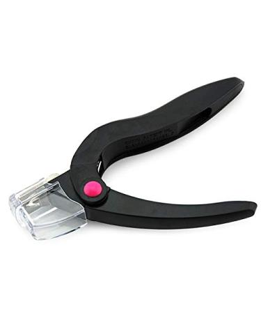 KADS Black Nail Scissors for False Nail Tips Acrylic Nail Art Shape False Nail Scissor Nail Nippers Clipper Cutter Manicure (Black)