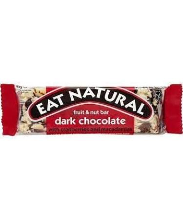 EAT NATURAL Dark Chocolate Cranberry & Macadamia Bars 45g Pack of 12 - Buy Online on GoSupps.com