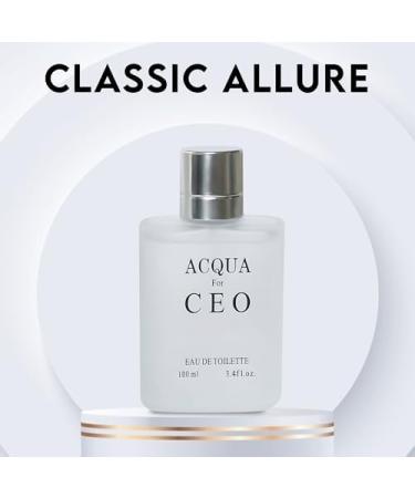 King&Acqua for CEO Men Cologne Set Eau De Parfum Spray For Men Fruity Notes Enriched By A Strong Woody Based Fragance Ideal for Day Wear - 3.4 Fl Oz - Buy Online on GoSupps.com