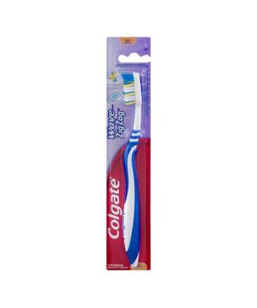Colgate Wave ZigZag Full Head Soft Toothbrush Soft Full 1 Ea (Pack of 2) - Buy Online on GoSupps.com