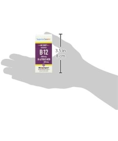 Superior Source No Shot B12 B6 Folic Acid Multivitamin 60ct - 2000mcg 2mg 600mcg - Buy Online on GoSupps.com