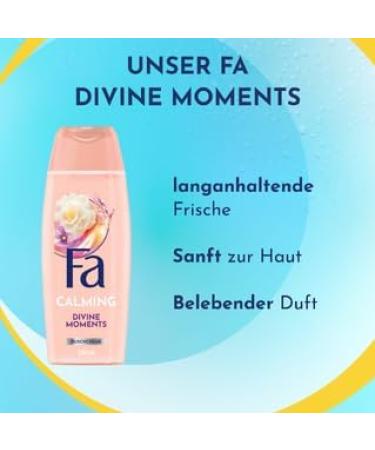 FA Shower Gel Divine Moments 3 x 250 ml 95 ingredients of natural origin send your senses on a wonderful journey and enjoy the velvety scent of wild camellias - Buy Online on GoSupps.com
