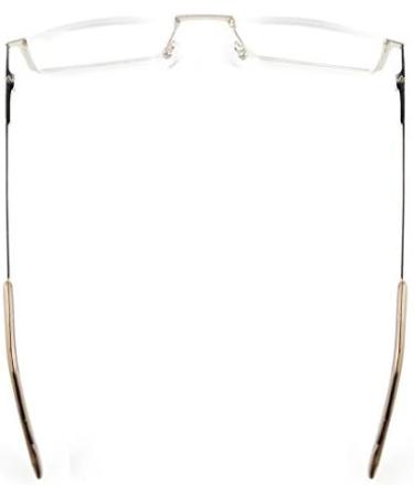 Eyekepper Quality Metal Half-Rim Reading Glasses +3.0 | Spring Hinge | Silver | International Shipping - Buy Online on GoSupps.com