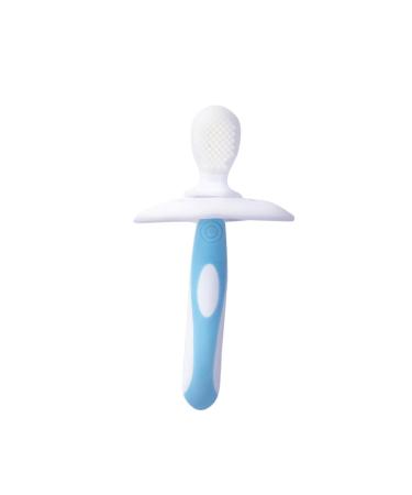 Hapinary baby toothbrush silicone baby training toothbrush children's toothbrush soft toothbrush baby bites toothbrushes for children hand toothbrush milk teeth toddler baby toothbrush 1 piece (1 Pack) blue