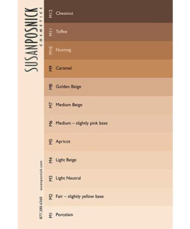 Susan Posnick Colorflo Natural Vegan Mineral Powder Foundation & Sun Protection Brush (M2 Fair Slightly Yellow) - Cruelty-Free, Refillable, Made in USA - Buy Online on GoSupps.com