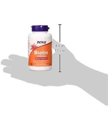Now Foods Biotin 5mg Vegetarian Capsules - 120 Count - Buy Online on GoSupps.com