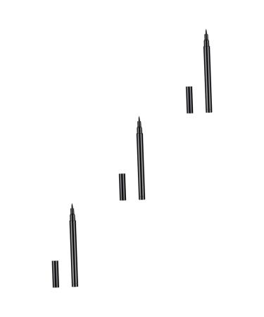 FOMIYES 3pcs Eyeliner Pencil Easy to Use Eyeliner Fast Dry Eyeliner Hose Women Eyeliner Girl Liquid Eyeliner 1 count (Pack of 1) Blackx3pcs