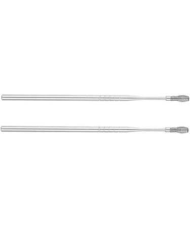 Stainless Steel Earpick Set - Spiral Earwax Removal Tool | 2pcs Ear Care Cleaner for Effective Ear Hygiene - Buy Online on GoSupps.com