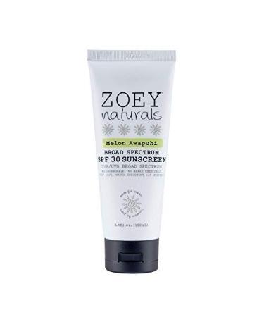 Zoey Naturals Broad Spectrum SPF 30 Sunscreen for Babies and Children  Cruelty Free and Reef Safe  Made in USA