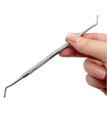 Stainless Steel Double Head Nail Groove Scoop - Nail Cuticle Pedicure Tool - Buy Online on GoSupps.com