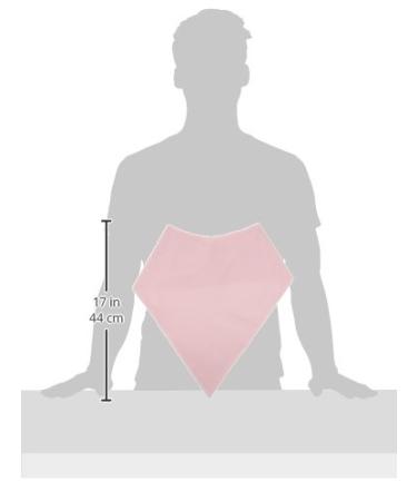 Sammons Preston Bandanna Clothing Protector Bandanna Bib 10" Mid-Neck to Tip & 14-1/2" Wide Pink Made Breathable 100% Cotton Spill-Proof Backing for Accident Safety Adult Size Combats Drooling - Buy Online on GoSupps.com