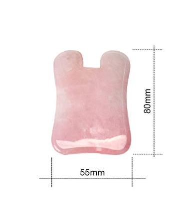 Rose Quartz Gua Sha Tool - 100% Natural Jade Facial Massager for Anti-Aging & Lifting - Buy Online on GoSupps.com