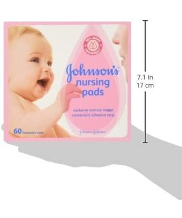 Johnson's Disposable Nursing Pads - Super Absorbent, Comfortable & Breathable - Natural Cotton - 60 ct (Pack of 3) - Buy Online on GoSupps.com