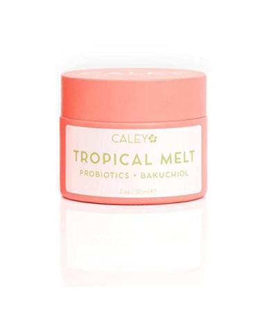 Caley Cosmetics Tropical Bakuchiol Cleansing Balm Multi-purpose Makeup Remover or Skin and Body Moisturizer for a Healthy Glow Plant-based Ingredients and Probiotics Rich (2 oz)