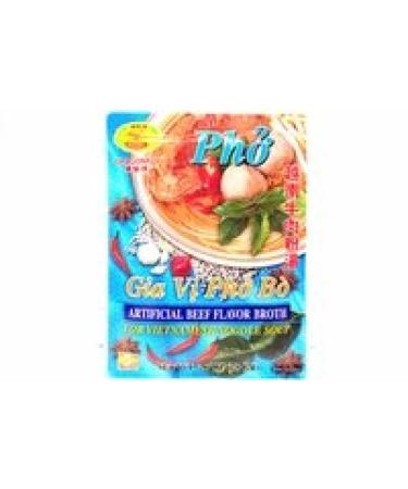 Gia Vi Pho Bo (Artificial Beef Flavor Broth) - 2.7oz Pack of 6