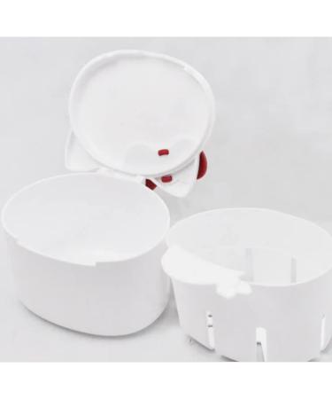 Denture Soaking Cup & Retainer Case - Orthodontic Bath Box for Mouthguard Storage, Made in Japan - Buy Online on GoSupps.com