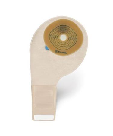 ConvaTec 416724 Esteem 12" Drainable Pouch 1 Sided Comfort Panel Pre Cut Modified Stomahesive Skin Barrier Tail Closure Filter Transparent 1" Stoma Pack of 10