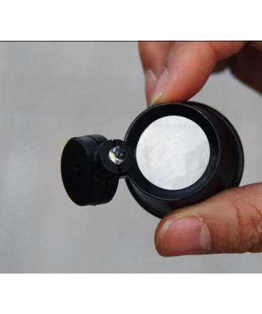 Othmro 1Pcs 10X Handheld Magnifier Lens  Diameter 0.98inch Magnifying Glass  Black Round Magnifying Loupe Glasses with 1 LED Light for Hobbyists Stamp Collectors Jewelers Watch Repairman 25mm 10x - Buy Online on GoSupps.com