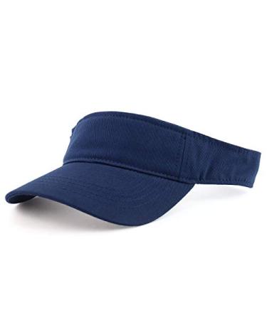 Armycrew Brushed Cotton Sports Sun Visor Hat One Size Navy