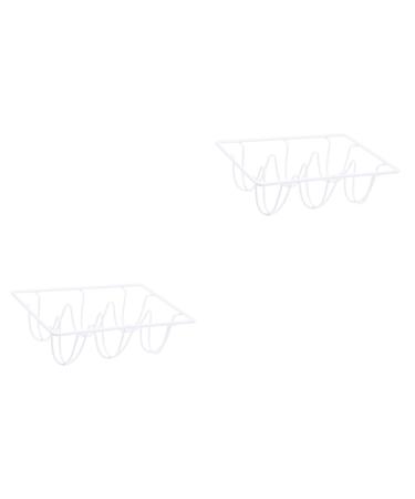 Uonlytech 2pcs Fridge Containers Decorative Tray Fridge Egg Organizer Storage Box Refrigerator Shelf Whitex2pcs 12*8CMx2pcs