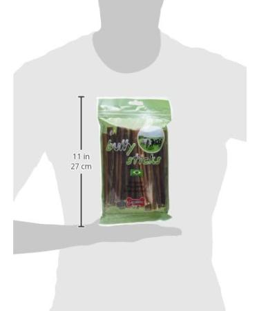 Best Pet Supplies 25-Piece 6-Inch Free Range Low Odor Plain Bully Sticks Small and Medium - Buy Online on GoSupps.com