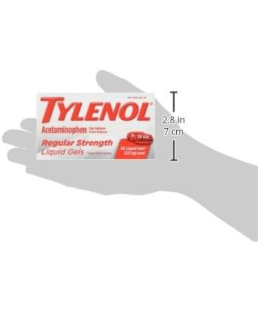 Tylenol Regular Strength Liquid Gels 90 ct | 325mg Acetaminophen Pain Reliever & Fever Reducer - Buy Online on GoSupps.com
