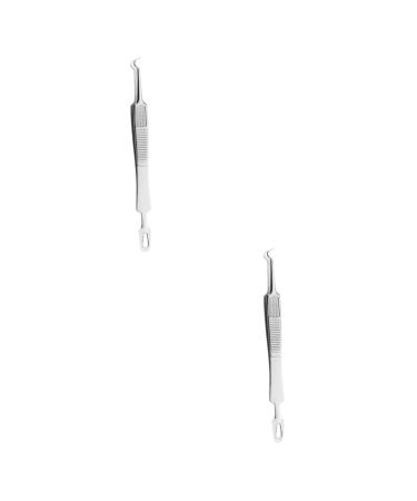 Hemoton 6 Pcs Clip Blackheads Extractor Blackhead Tweezers Pimple Tweezers Stainless Popper Pimple Extractor Blackhead Extractor Tweezers Kit
