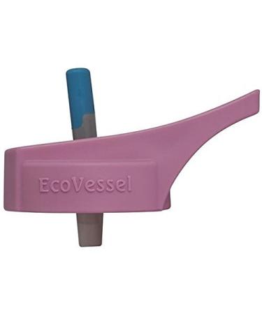 EcoVessel Straw Top Kids Pink w/ Blue