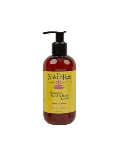The Naked Bee Moisturizing Hand & Body Lotion  8 Fl Oz  Vanilla Rose & Honey Vanilla Rose & Honey 8 Fl Oz (Pack of 1)