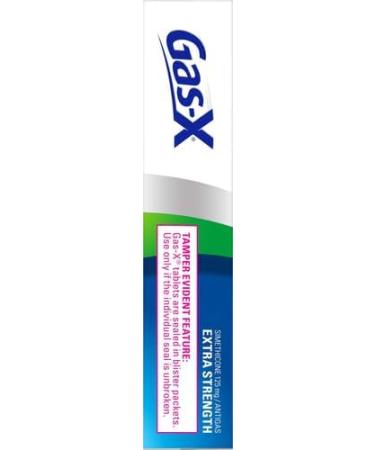 Gas-X Extra Strength Chewable Gas Relief Tablets - Simethicone 125 mg Cherry Flavor 36 Count Pack | Fast International Shipping - Buy Online on GoSupps.com