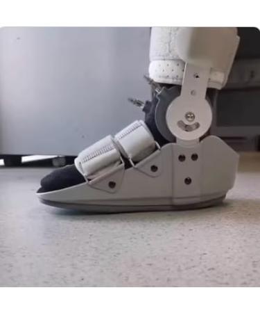 Ankle Joint Fixation Brace with Rehabilitation Device & Plaster Support - Postoperative Sprain & Fracture Recovery Boot - Large Black - Buy Online on GoSupps.com