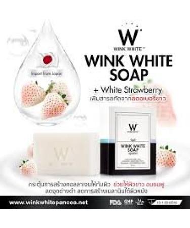 Wink White Soap with Goat Milk & Glutathione - 80g | Premium Bangkok - International Shipping - Buy Online on GoSupps.com