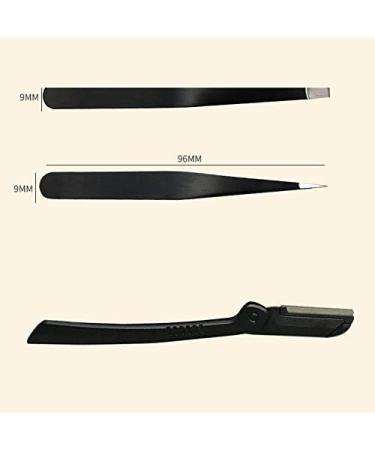 Desikixudy 6-Piece Professional Stainless Steel Eyebrow Tweezers Set | Diagonal Hair Tools & Makeup Accessories with Case | Ideal for Precision Grooming - Buy Online on GoSupps.com