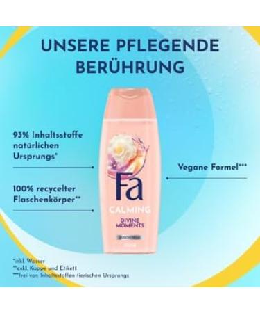 FA Shower Gel Divine Moments 3 x 250 ml 95 ingredients of natural origin send your senses on a wonderful journey and enjoy the velvety scent of wild camellias - Buy Online on GoSupps.com